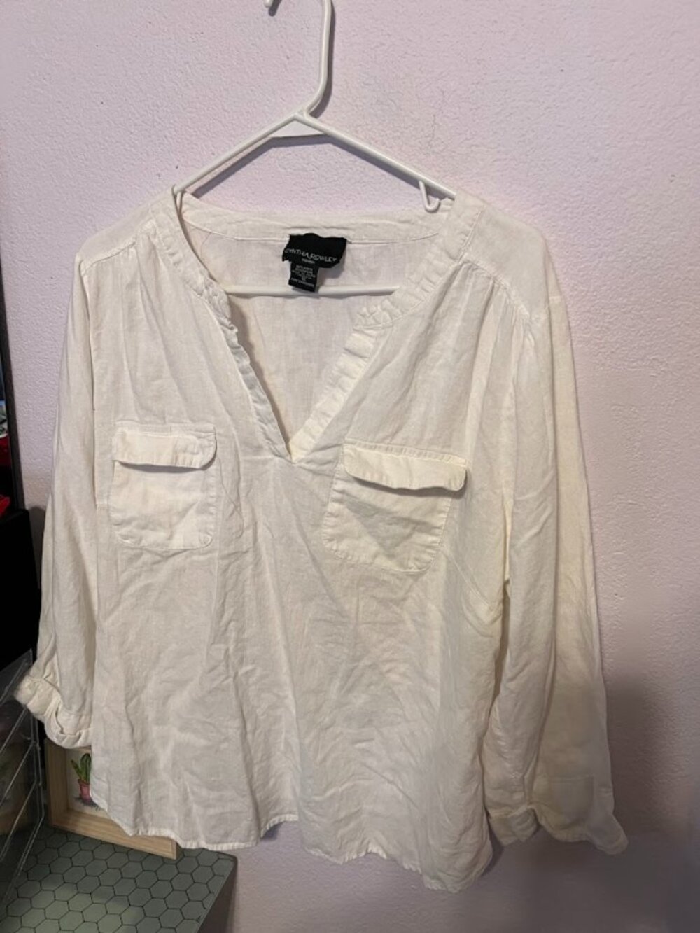 Gauzy Cynthia Rowley 1X blouse